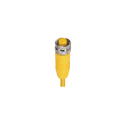 1/2"-20UNF U-code vrouwelijk gele behuizing PVC geel